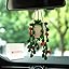 Crochet hanging plants are suitable for cars, car interior decoration, strawberry aesthetic car parts for ladies' interiors, car decoration hangers for rearview mirrors, Bohemian car decoration