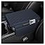 Upgrade the car center console cover, ultra-fine fiber leather car armrest pad with 2 storage bags, car armrest storage box, most vehicle interior accessories (black)