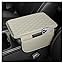 Upgrade the car center console cover, ultra-fine fiber leather car armrest pad with 2 storage bags, car armrest storage box, most vehicle interior accessories (black)