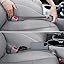 2-piece set of car seat gap filling, 3-in-1 seat side gap filling plug with storage slot and hook function, soft foam universal suitable for the gaps between car, SUV, truck seat console and organizer (standard saddle brown)