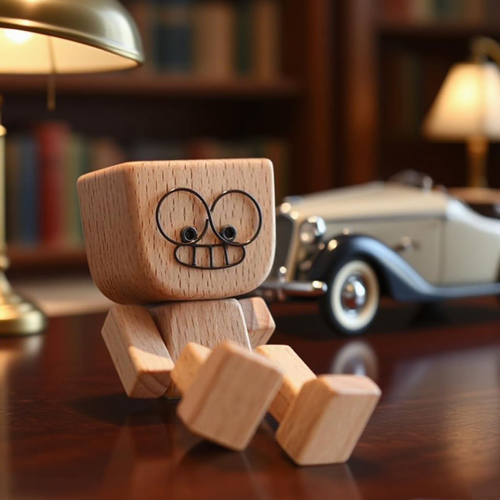 Small statues,12 magnetic expressions, fun dashboard small statues, handcrafted swing dolls, for car parts and desktop decoration