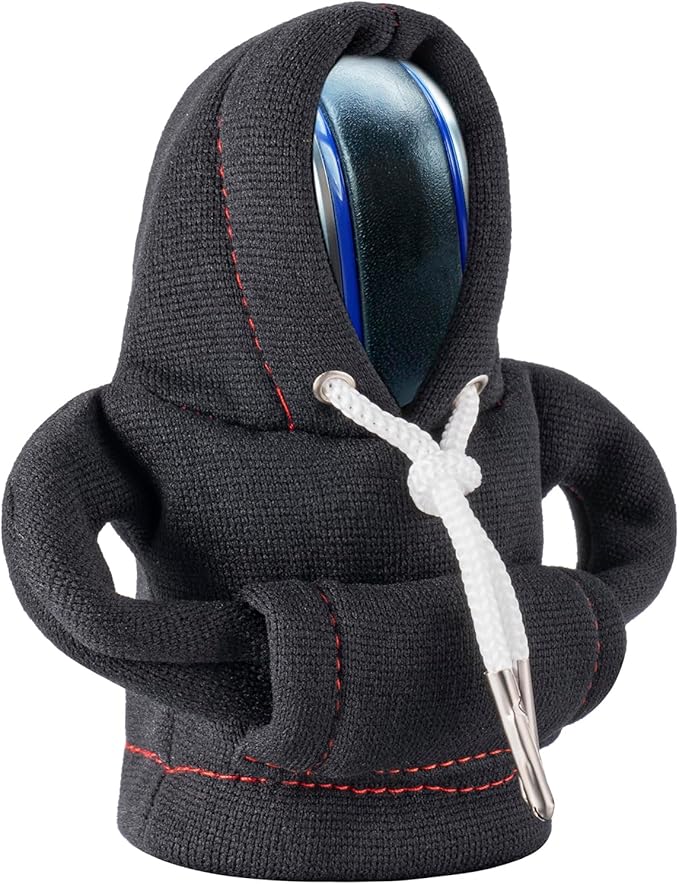 Hoodies, shift covers, General Motors shift knob hoodies, car shifter mini hoodies, cute car interior tools, car accessories and decorations