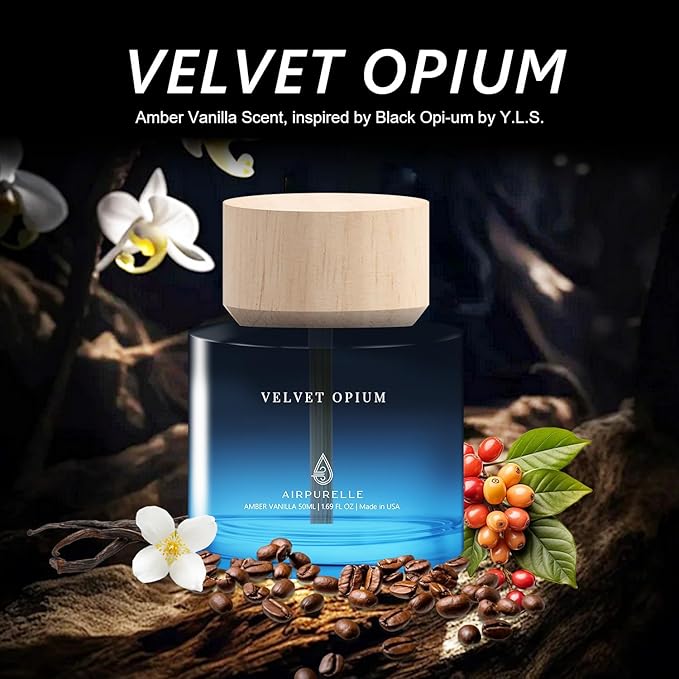 Men's and Women's car Air Freshener - Long-lasting Redwood Teak essential Oil Diffuser - 50ml (1.7 liquid ounces) Car fragrance diffuser, inspired by perfume - Made in the USA