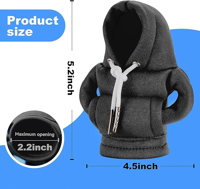 Hoodies, shift covers, General Motors shift knob hoodies, car shifter mini hoodies, cute car interior tools, car accessories and decorations
