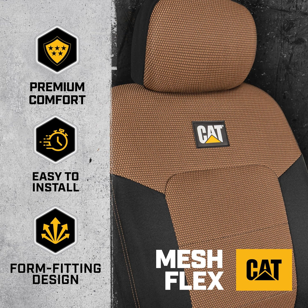 Car seat covers are suitable for cars, trucks and off-road vehicles (2-piece set) - suitable for front seats, truck seat protectors with comfortable mesh backrests, and car interior covers